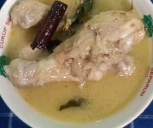 Resep mudah Opor ayam putih Nikmat Lezat