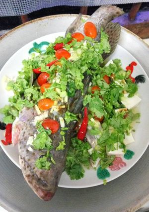Foto resep Steam ikan kerapu ala thai resep aku sndri 😝