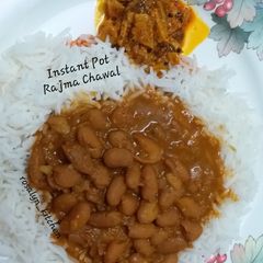 A picture of Instant Pot Rajma Chawal.