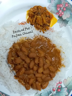 A picture of Instant Pot Rajma Chawal.