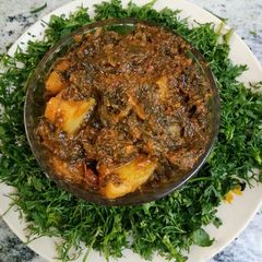 Palak aloo recipe A picture of Palak aloo recipe.