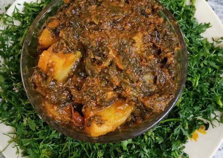 Palak aloo recipe