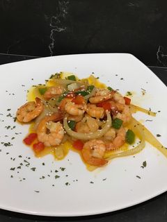 Foto resep Tumis udang mentega cah paprika mudah endes super kilat #homemadebylita
