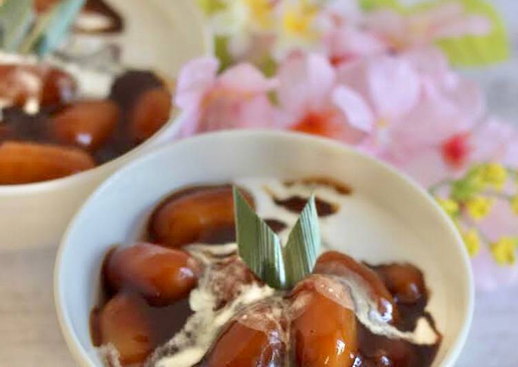 Resep Candil (biji salak) kenyal dan bubur sumsum lembut Anti Gagal