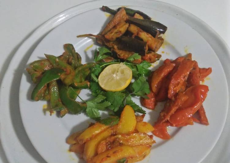 Recipe of Perfect Tawa fry vegetables