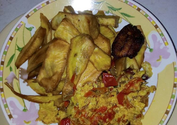 Steps to Prepare Appetizing Fried potatoes and Egg sauce Cooking Basics for Newbies
