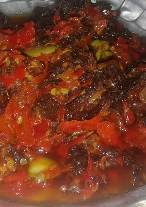 Foto resep Dendeng+petai balado khas minang(badaruak)