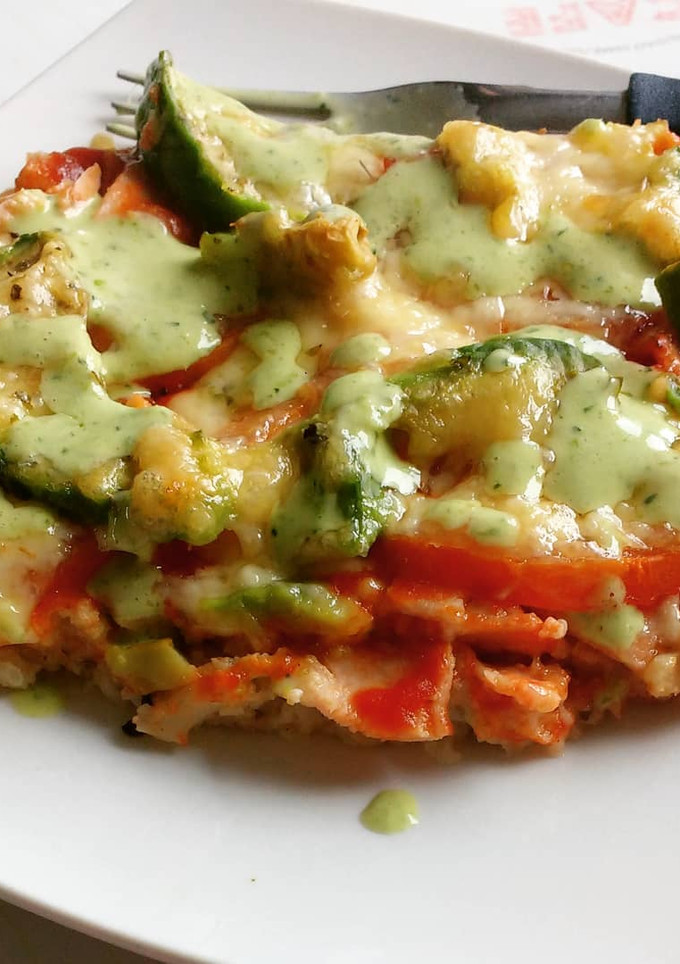 Una foto de Pizza vegetariana