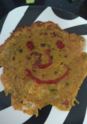 बेसन का चीला (Besan ka chilla recipe in hindi) रेसिपी मुख्य फोटो