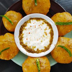 A picture of Thikki poori recipe | Spicy poori recipe | Poori varieties.