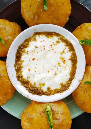 A picture of Thikki poori recipe | Spicy poori recipe | Poori varieties.