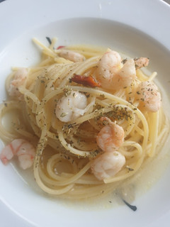 Una foto de Spaghetti de peperoncino e gamberi con Mambo