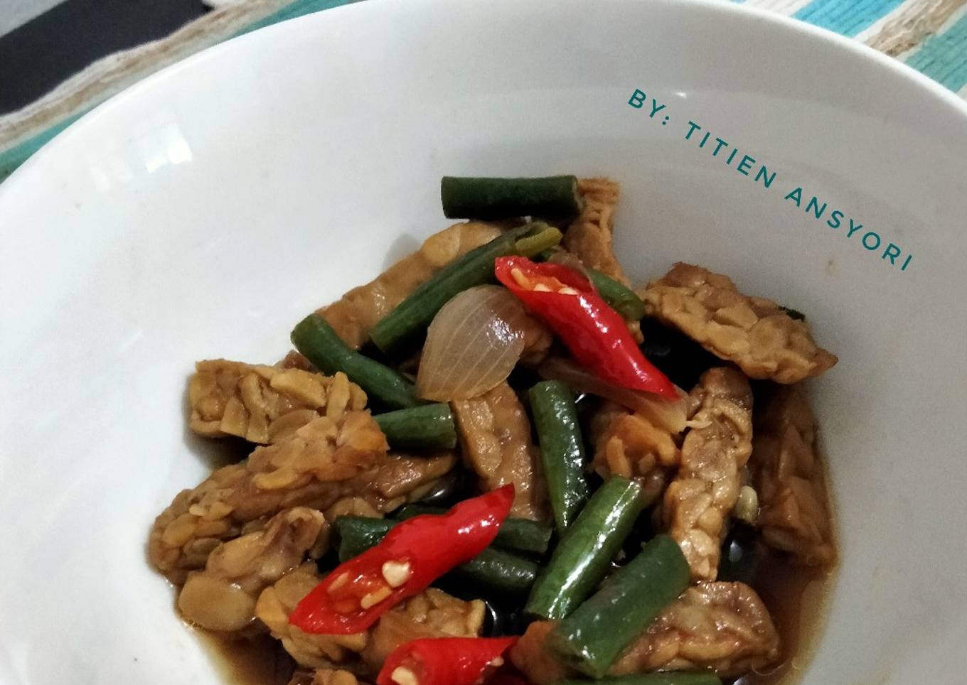 Tumis Tempe Kacang Panjang