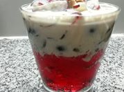 Una foto de gelatina de uvas