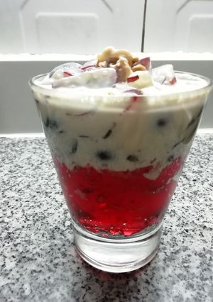Una foto de Postre de uvas 🍇