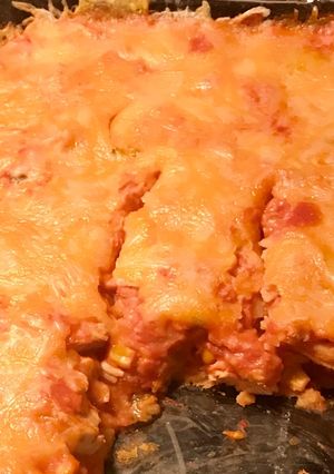 A picture of E-Z Chicken Tortilla Bake.