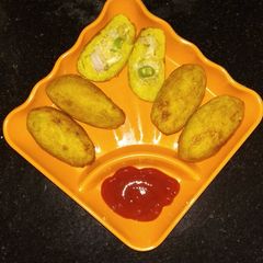 A picture of Cheese potato cutlet.
