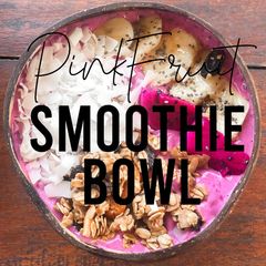 A picture of Fitness Recipes : Pink Smoothie Bowl.