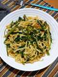 Mie Kangkung Masak Balacan