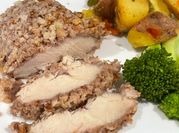 A picture of oven baked chicken breasts