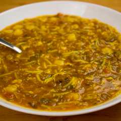 A picture of Harira-sopa marroquí.