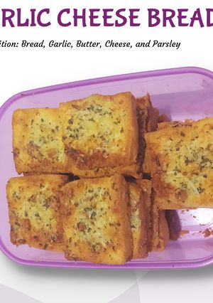 Foto resep Garlic Cheese Bread Roti Tawar Mau Expired Kadaluarsa Air Fryer