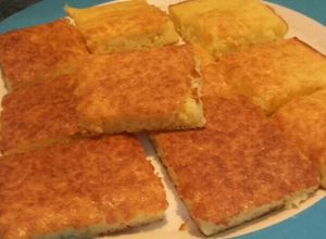 Una foto de Fainá de queso