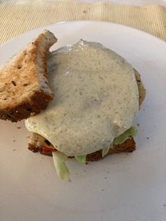 Una foto de Hamburguesa de Garbanzos