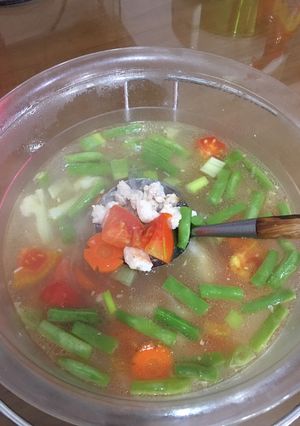 Foto resep Soup sayur + ayam udang