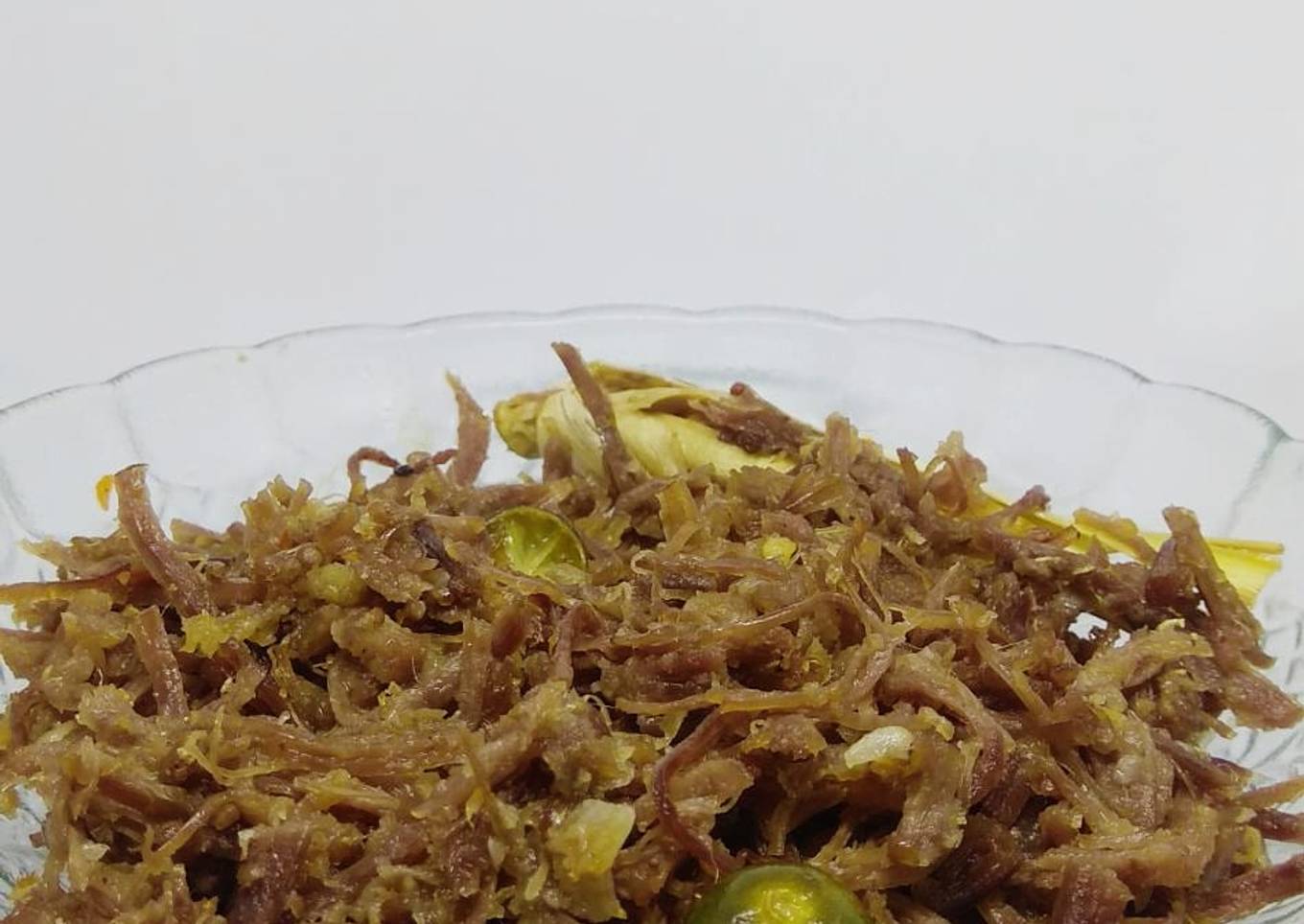 Daging suwir bumbu rica