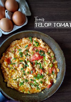 Foto resep Tumis Telor Tomat (Enak, anti ribet)