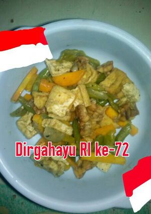 Foto resep Oseng tempe tahu tanpa kecap
