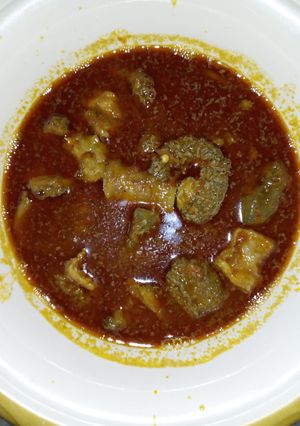 A picture of Peppersoup din kayan ciki.