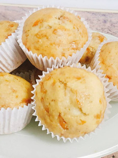 Una foto de Muffins de calabaza y manzana