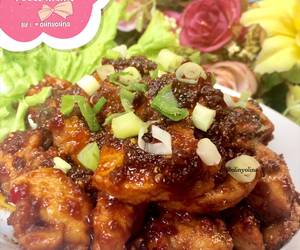 Resep mudah Sate Ayam Goreng Pedas Manis Yummy Mantul