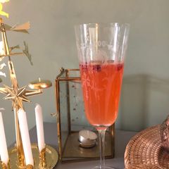 Pink Poinsettia Mocktail A picture of Pink Poinsettia Mocktail.