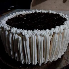 A picture of Icecream Cake using Pancake Mix.