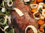 A picture of oven roasted flank steak