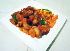 Foto resep Spicy chicken peppers