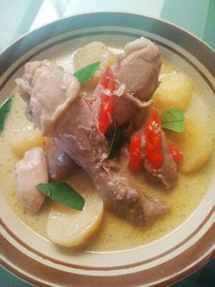 Foto resep Opor ayam kentang