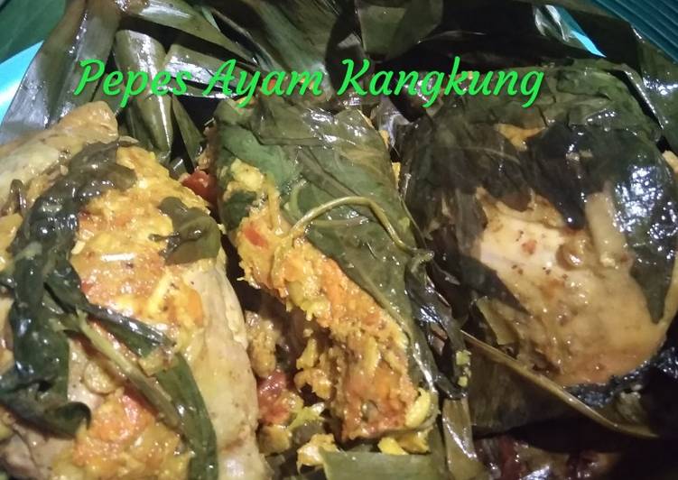 Resep Pepes Ayam Kangkung Jadi, Enak Banget