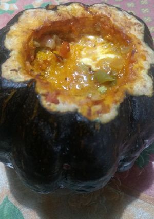 Una foto de Zapallo relleno