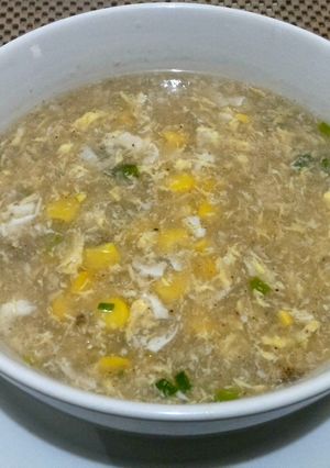 Foto resep Sup jagung telur