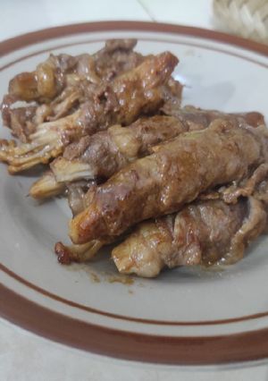 Foto resep Beef Enoki Roll