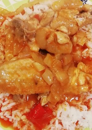 Una foto de Alitas de pollo en salsa express tipo barbacoa