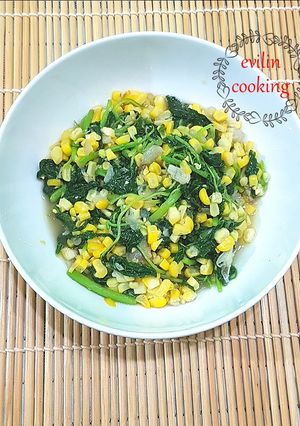 Foto resep Tumis Bayam dengan Jagung