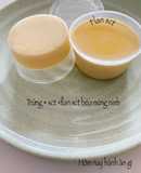 Flan trứng và sữa công thức