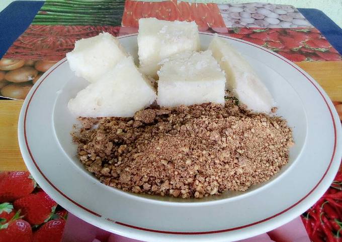 Recipe of Ultimate Boiled yam and groundnut sauce