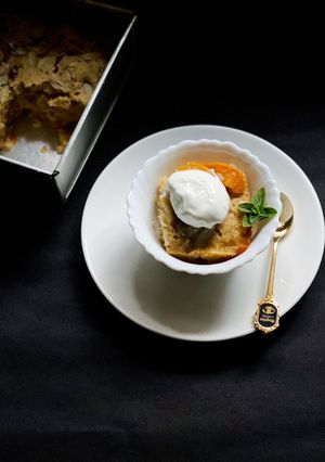 A picture of Apricot Cobbler.