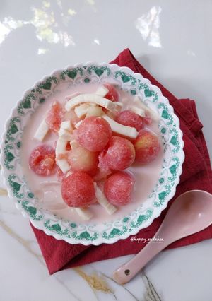 Foto resep Es Semangka Kelapa Muda